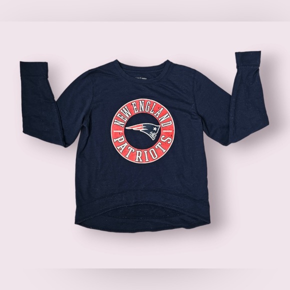 New England Patriots Women’s Sweatshirt Lightweight Size M Blue Pats Sweatshirt - Picture 4 of 7